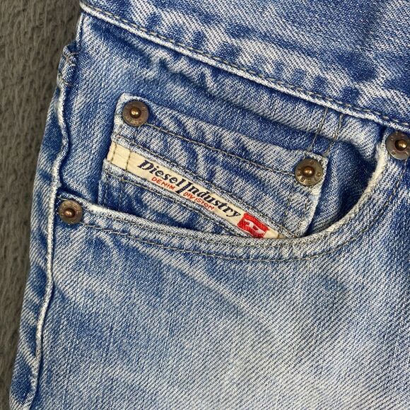 Diesel Fanker Jeans Men’s 33 (30x27) Slim Bootcut Denim Made In Italy Distressed - Picture 7 of 16